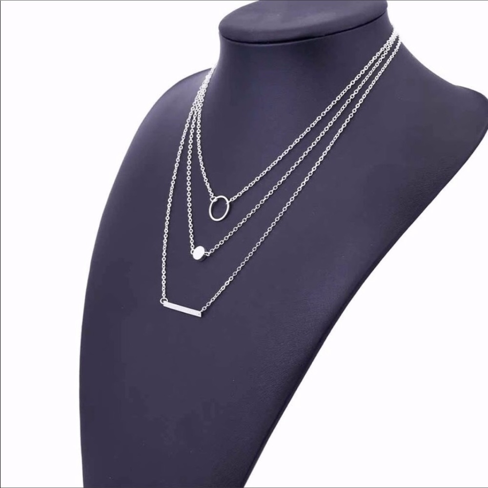 BOGO 🥳 😘Three Layer Statement Necklace - Picture 3 of 3